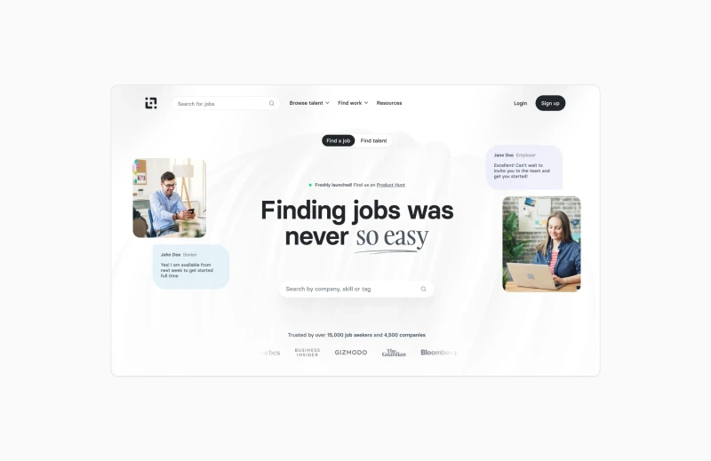 Selected work: jobfindr 1