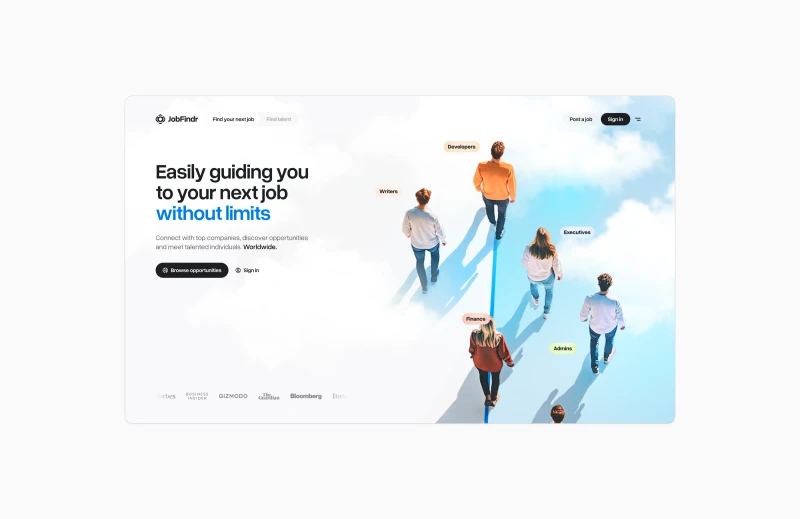 Selected work: jobfindr